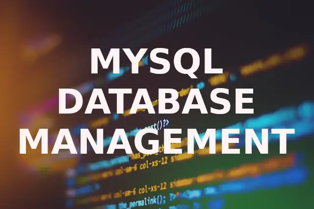 mysql database management